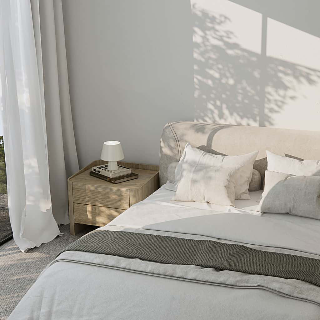 Bedroom with balcony detail